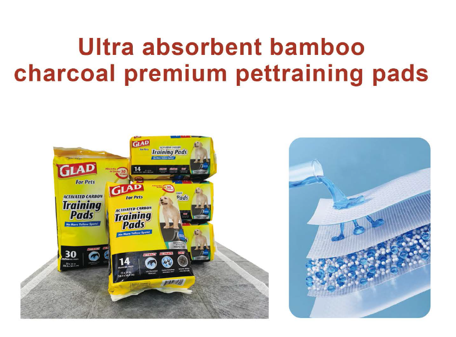 Ultra-soft white pet training pad surface illustration